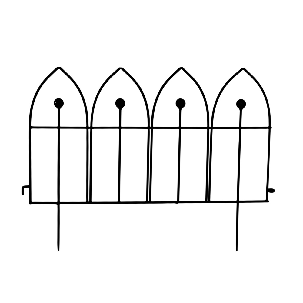 Ploché opory - Opora/plot ALEX kovová 40x55cm