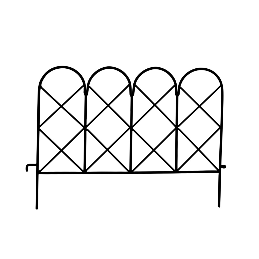 Ploché opory - Opora/plot CHRIS kovová 40x56cm