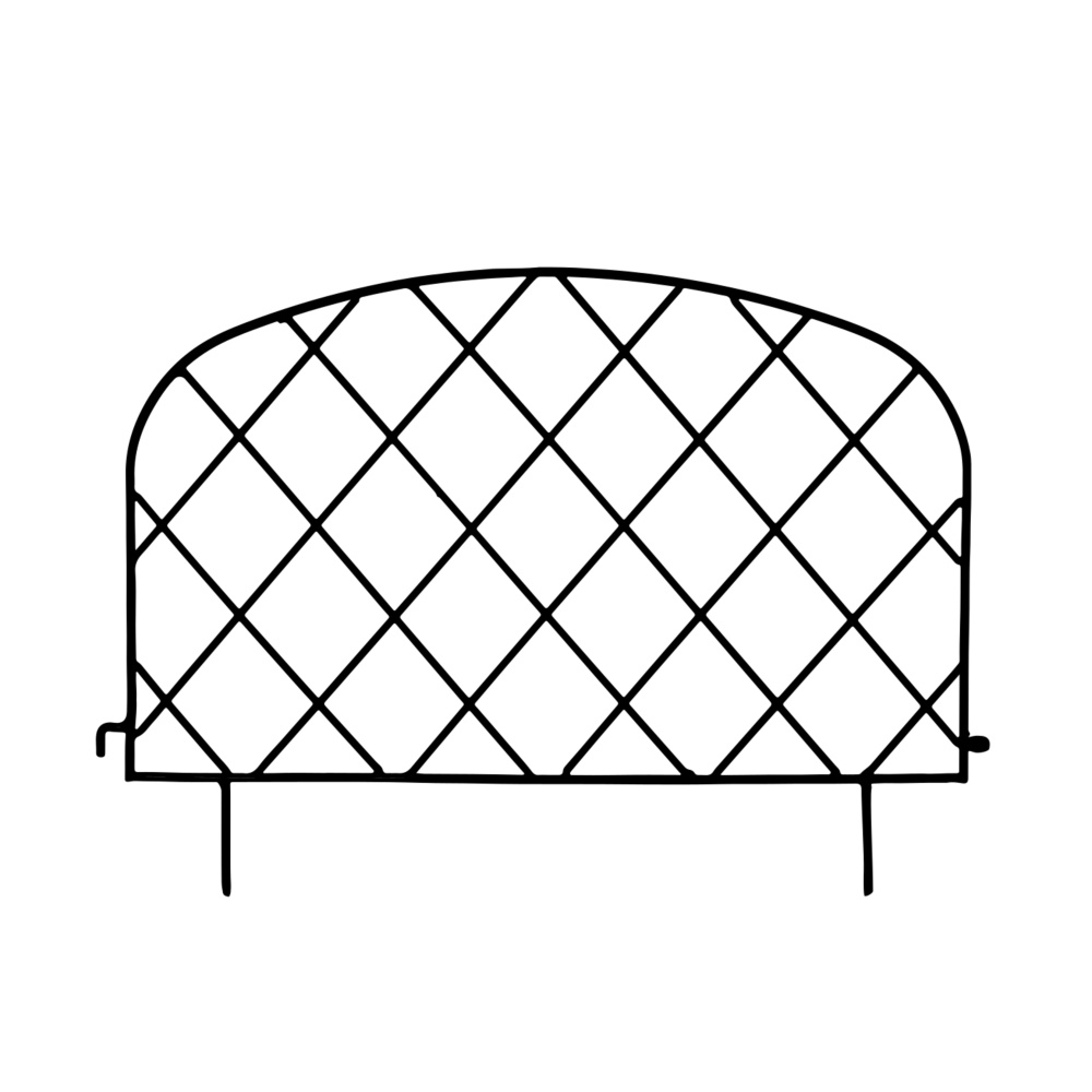 Ploché opory - Opora/plot EDDY kovová 40x55cm