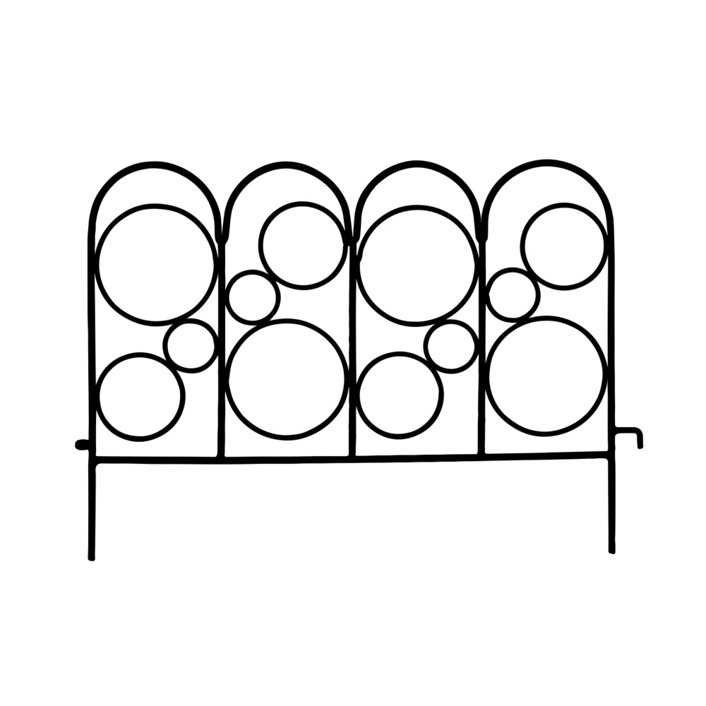 Ploché opory - Opora/plot ELVIS kovová 40x56cm