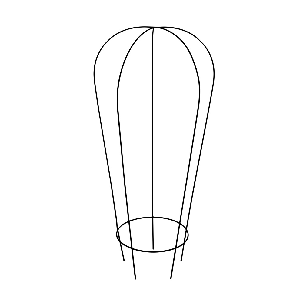 Tvarované 3D opory - Opora pro rostliny ALBANY kovová 75/90/110cm