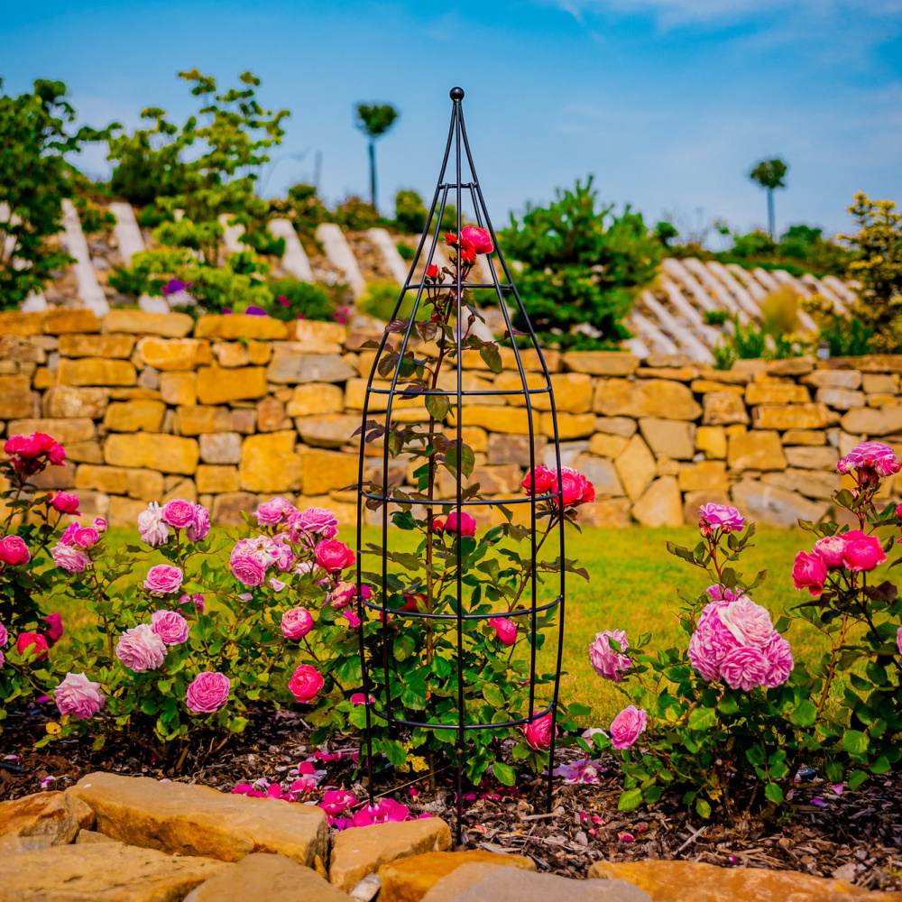 Opora pro rostliny GERALDINA půlkruhová kovová 150/190cm-0