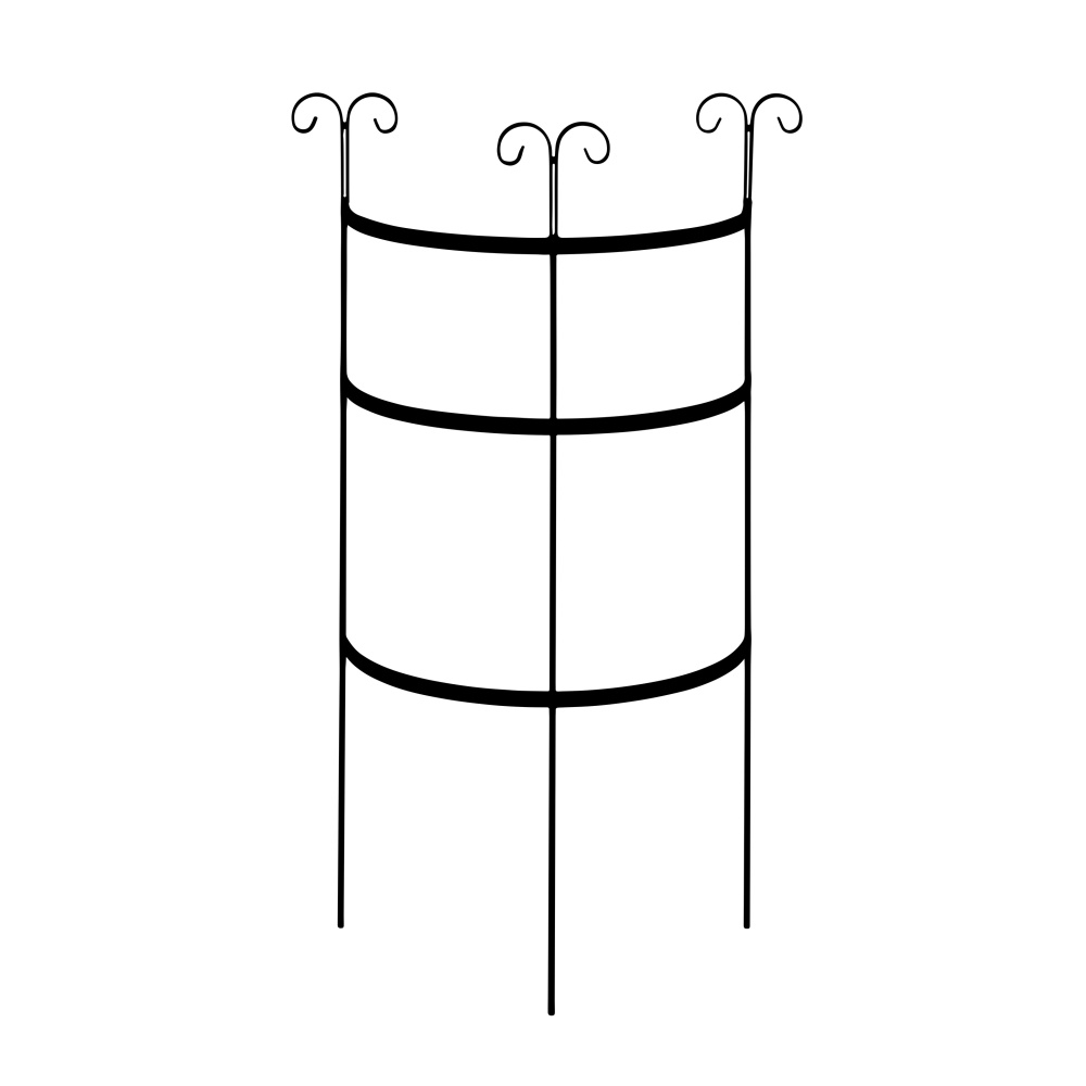 Tvarované 3D opory - Opora pro rostliny GETE půlkruhová kovová 110cm
