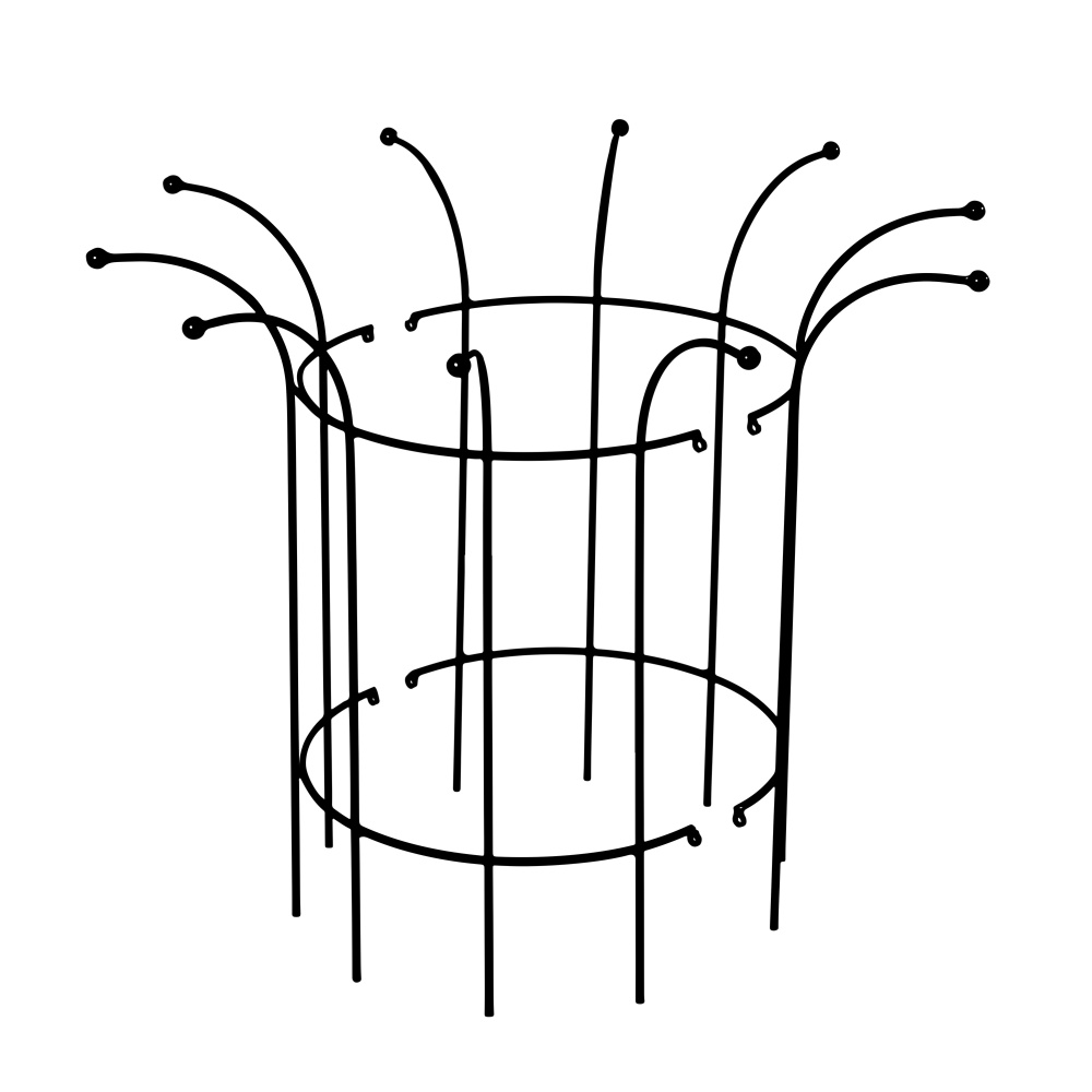 Tvarované 3D opory - Opora pro rostliny KALTIS kruhová kovová 50/70/90cm
