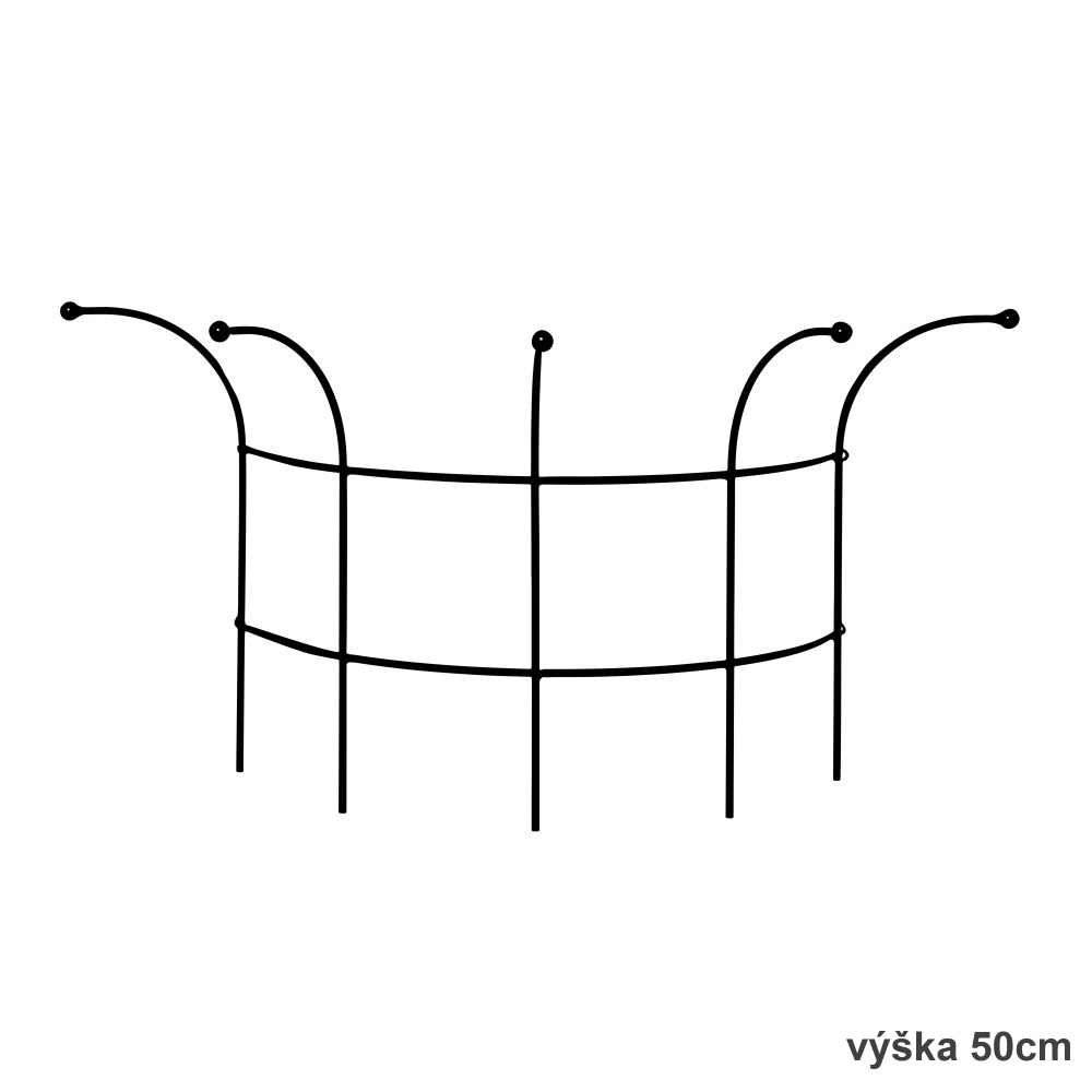 Opora pro rostliny KALTIS kruhová kovová 50/70/90cm-1