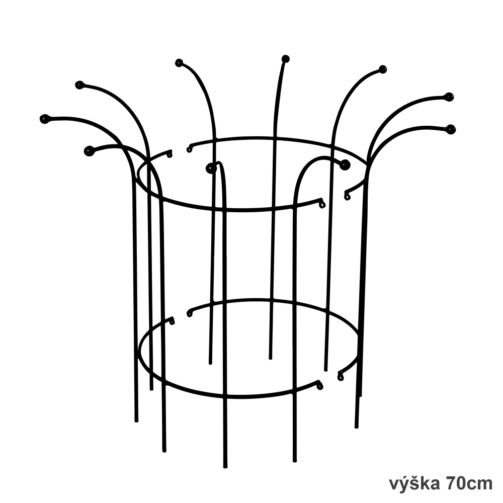 Opora pro rostliny KALTIS kruhová kovová 50/70/90cm-2
