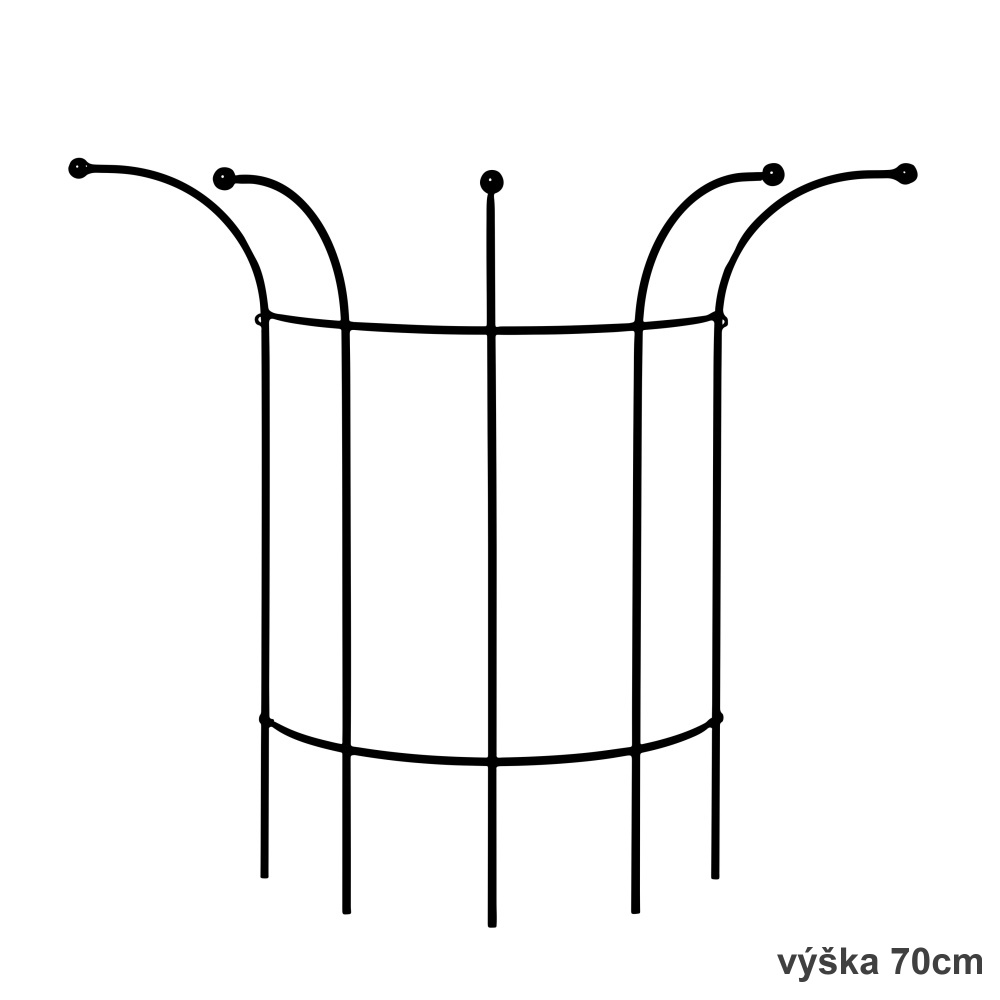 Opora pro rostliny KALTIS kruhová kovová 50/70/90cm-3