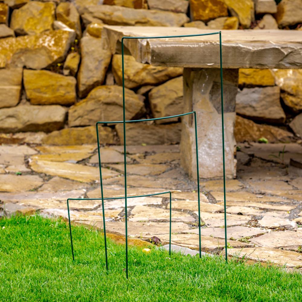 Opora pro rostliny LACERTA kovová zelená 35/70/100cm-0