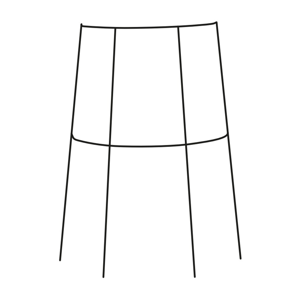 Tvarované 3D opory - Opora pro rostliny MOZES kovová 65cm