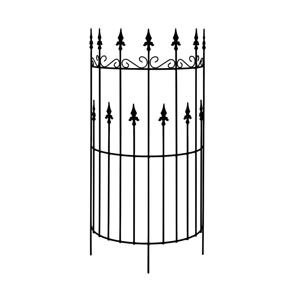 Tvarované 3D opory - Opora pro rostliny SPEY půlkruhová kovová 80/130cm