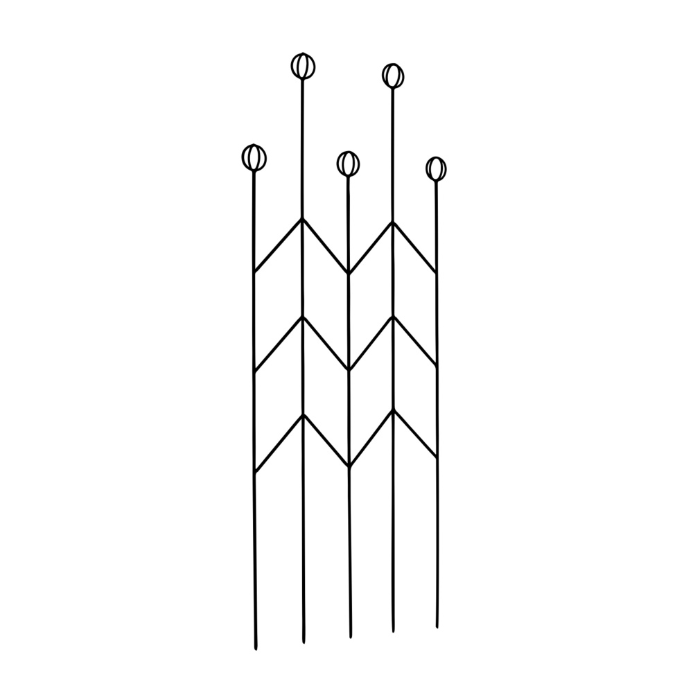 Ploché opory - Opora pro rostliny/treláž BALSAS kovová 180/240cm
