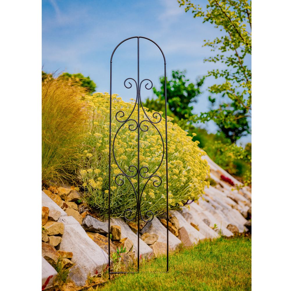 Opora pro rostliny/treláž FULDA kovová 160x33cm-0