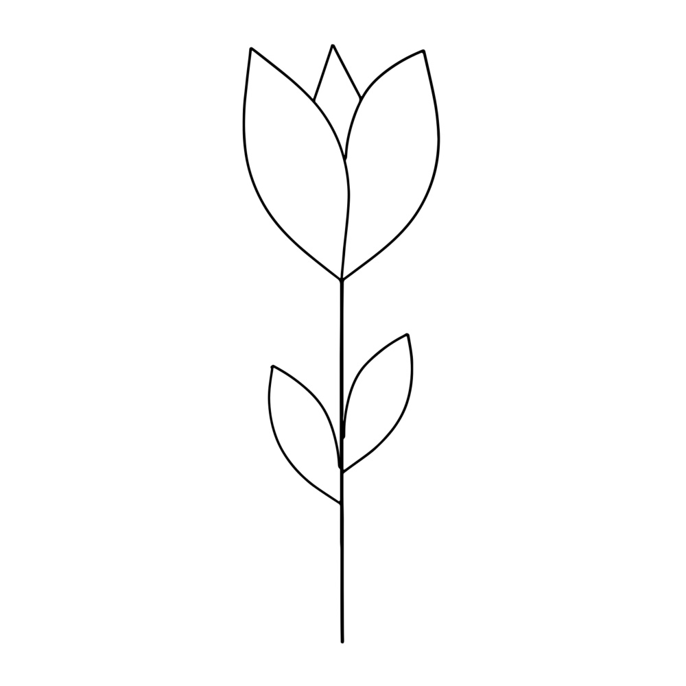 Ploché opory - Opora/zápich Tulipán kovový mix barev 90/120/160cm