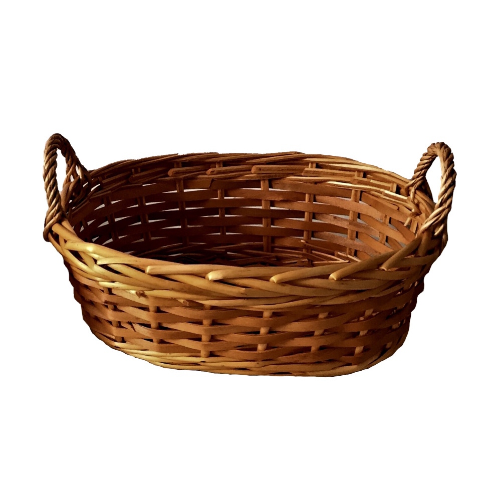 Koše - Ošatka oválná proutěná MAGLAČEK se 2 uchy 30x20cm