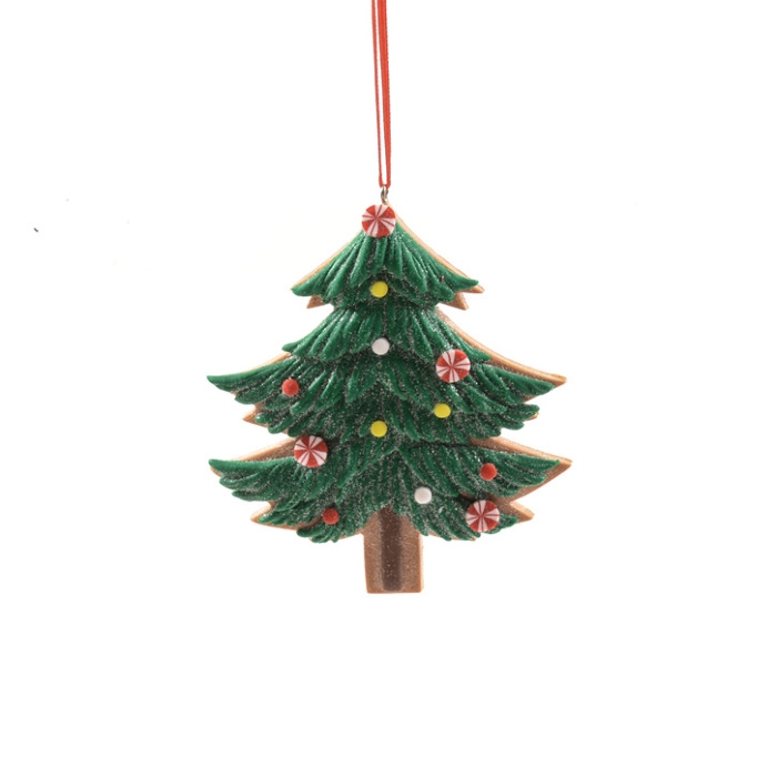 Ozdoby z jiných materiálů - Ozdoba keramický strom 11cm
