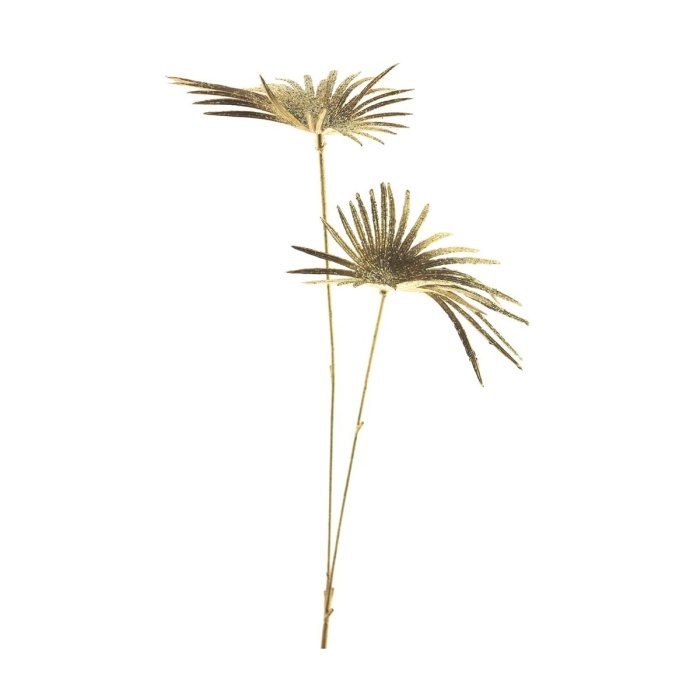 Palmové listy umělé zlaté 48cm