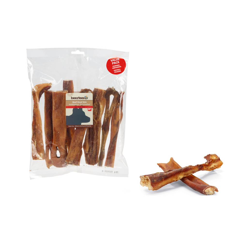 Pamlsky - Pamlsek Beef Head Skin - hovězí kůže 10ks