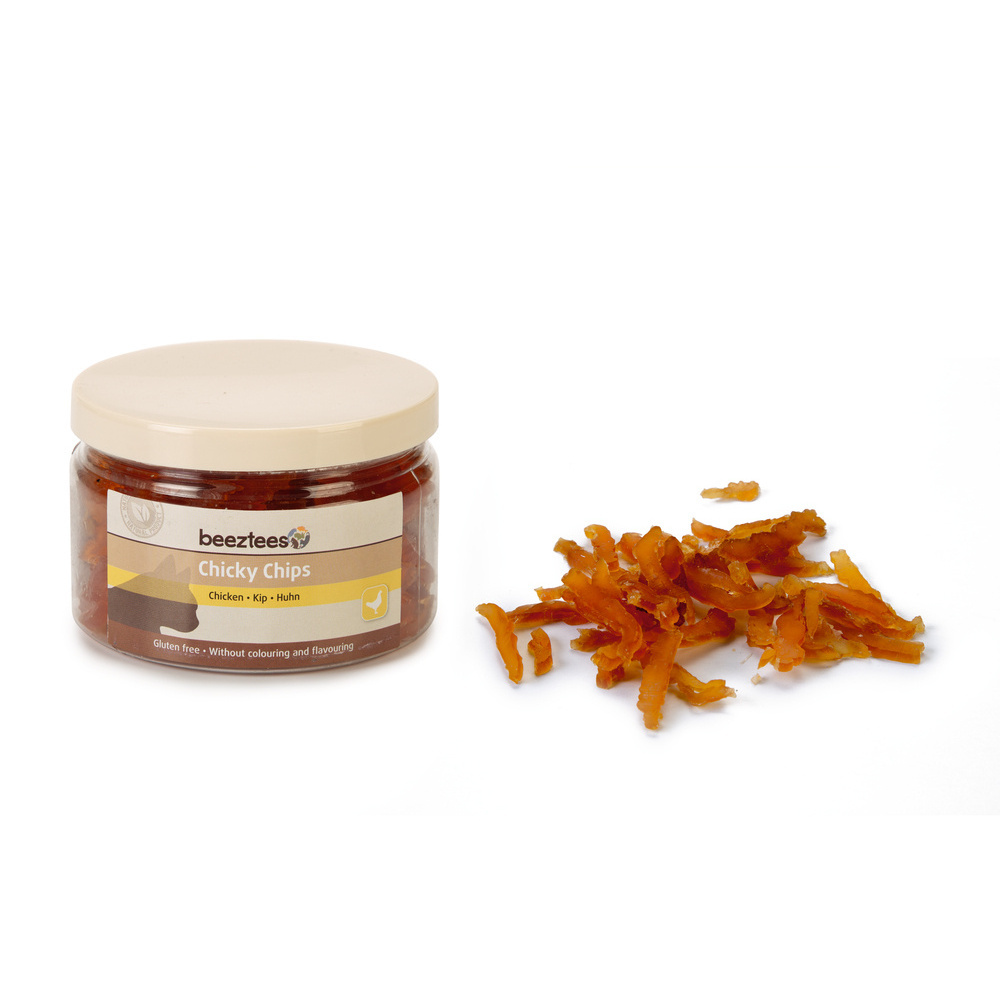 Pamlsky - Pamlsek CHICKY CHIPS kuřecí kousky dóza 75g