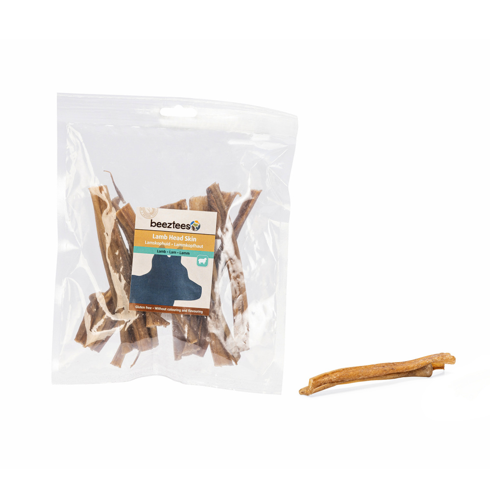 Pamlsky - Pamlsek Lamb Head Skin- jehněčí kůže 100g