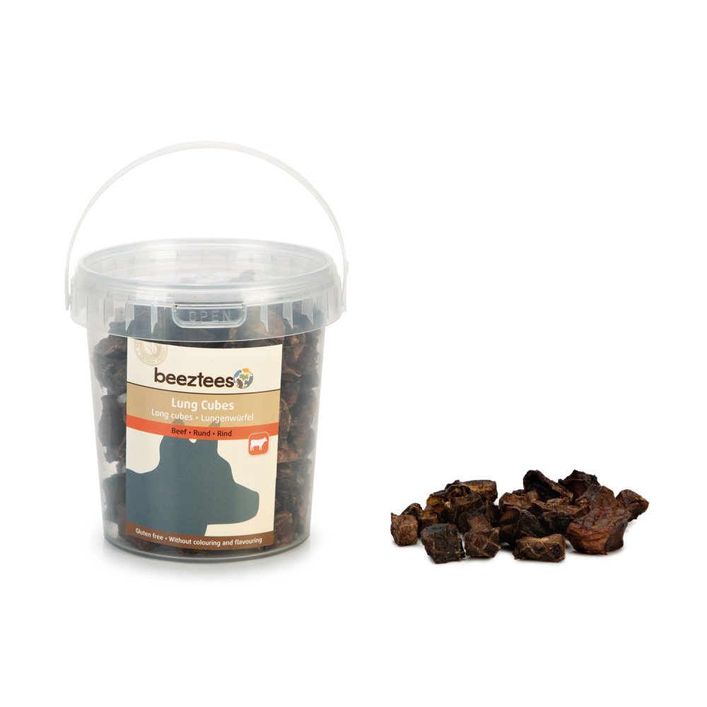 Pamlsky - Pamlsek Lung Cubes - kostky hovězí plíce kbelík 150g