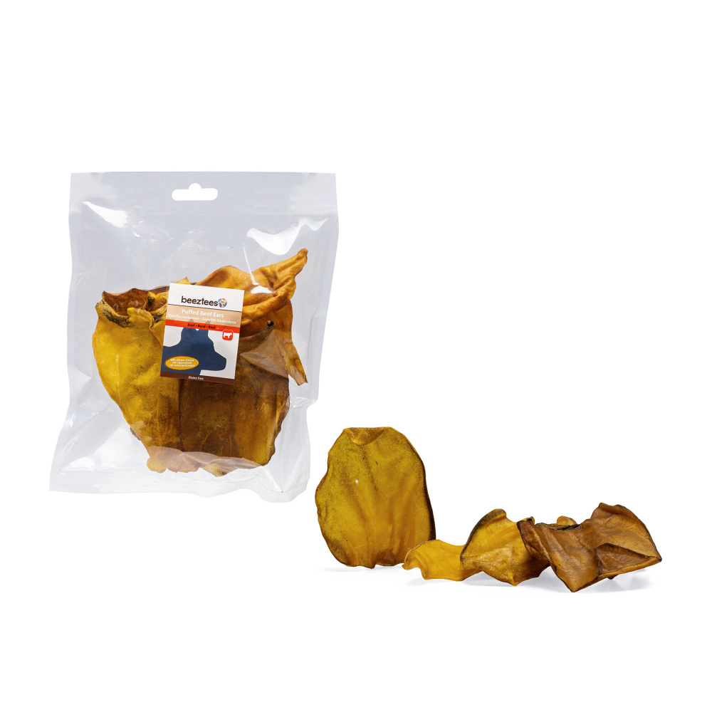 Pamlsky - Pamlsek Puffed Beef Ears - kravské ucho s vůní kuřete 150g