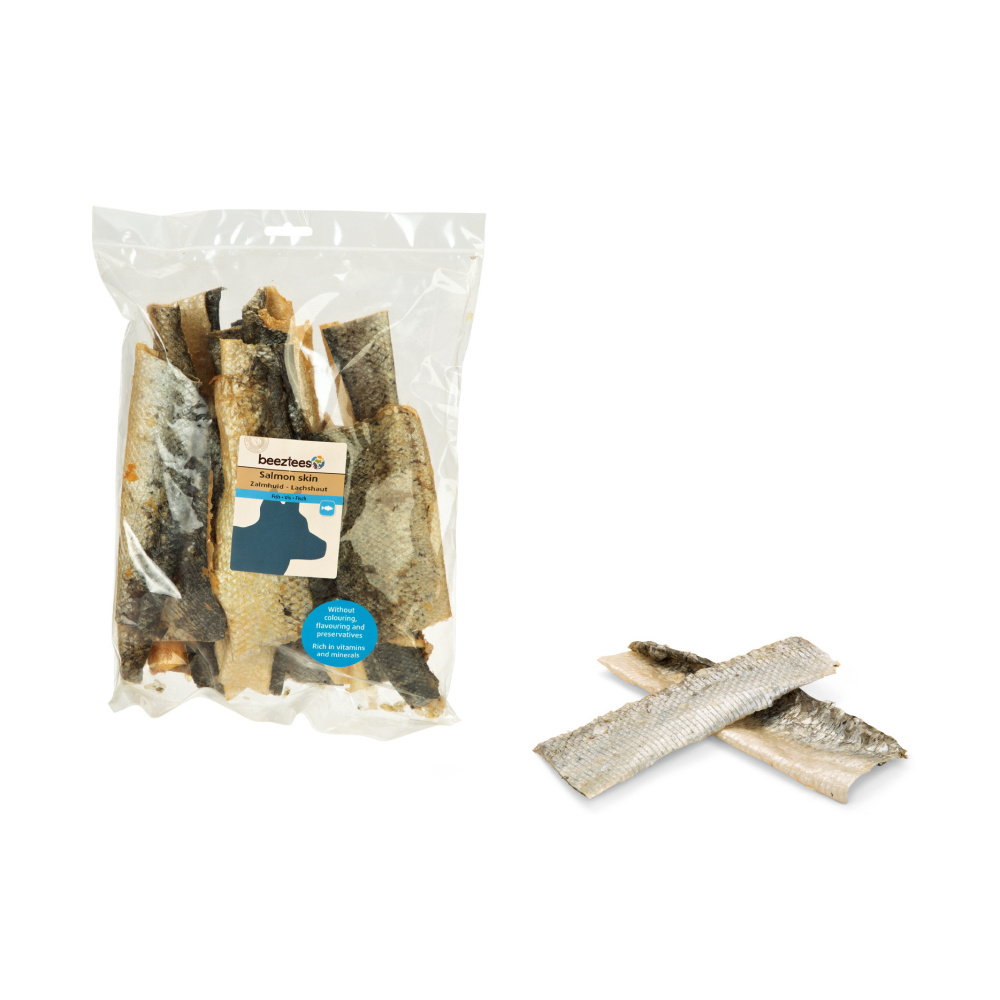 Pamlsky - Pamlsek Salmon Skin - plátky kůže lososa 150g