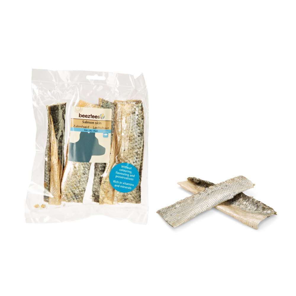 Pamlsky - Pamlsek Salmon Skin - plátky kůže lososa 50g