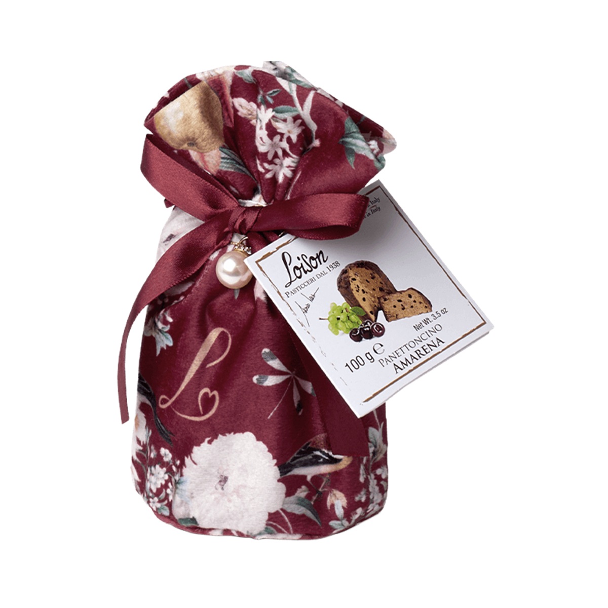 Sladké pochoutky - Panettoncino AMARENA s rozinkami a kandovanými třešněmi v sáčku 100g