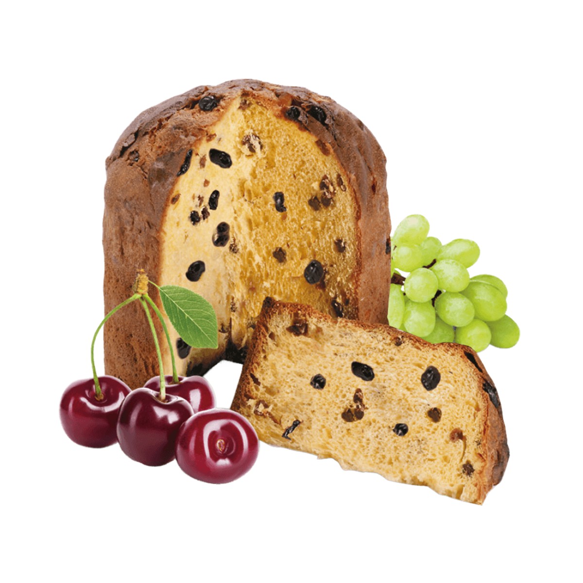 Panettoncino AMARENA s rozinkami a kandovanými třešněmi v sáčku 100g-0