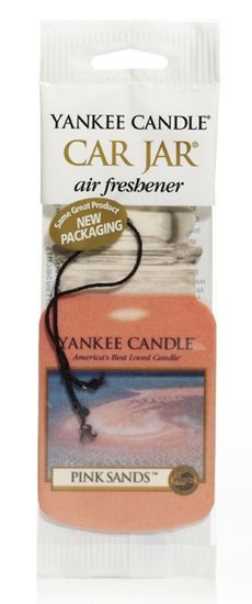 Vůně do auta - Papírová visačka YANKEE CANDLE Pink Sand