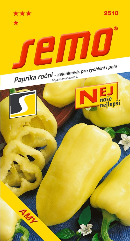 Osivo zeleniny - Paprika Amy k rychlení i pole celoroční