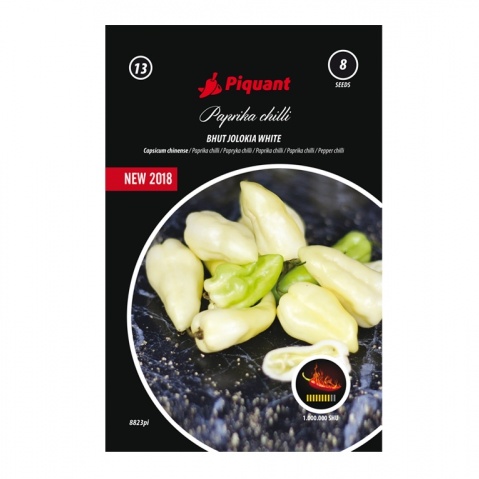 Osivo chilli papriček - Paprika chilli 'Bhut Jolokia White' PIQUANT