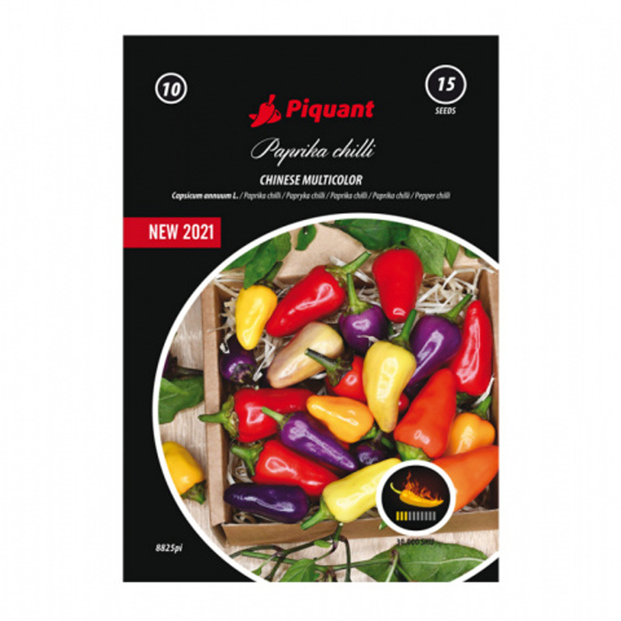 Osivo chilli papriček - Paprika chilli Chinese Multicolor PIQUANT