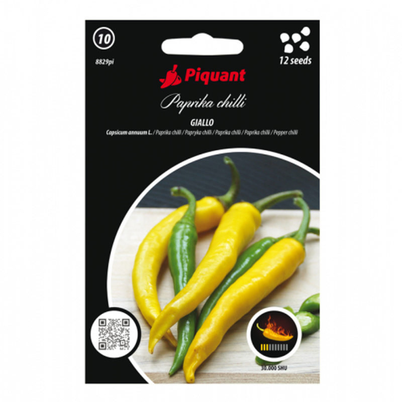 Osivo chilli papriček - Paprika chilli Giallo PIQUANT