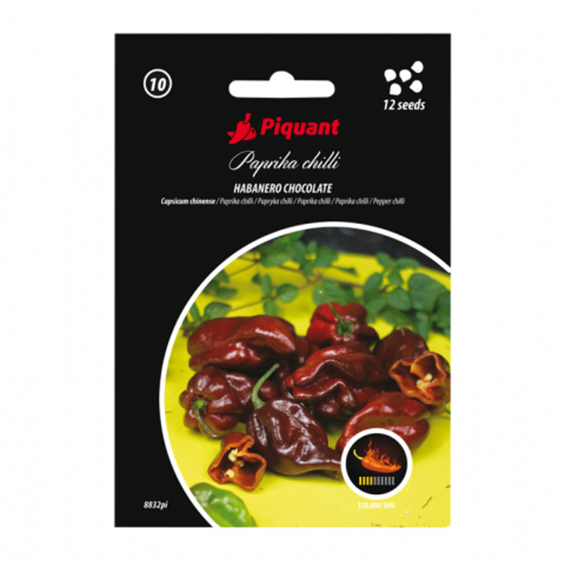 Osivo chilli papriček - Paprika chilli Habanero Chocolate PIQUANT