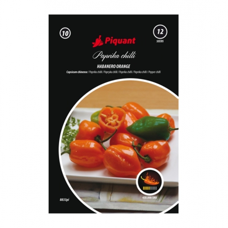 Osivo chilli papriček - Paprika chilli Habanero Orange PIQUANT