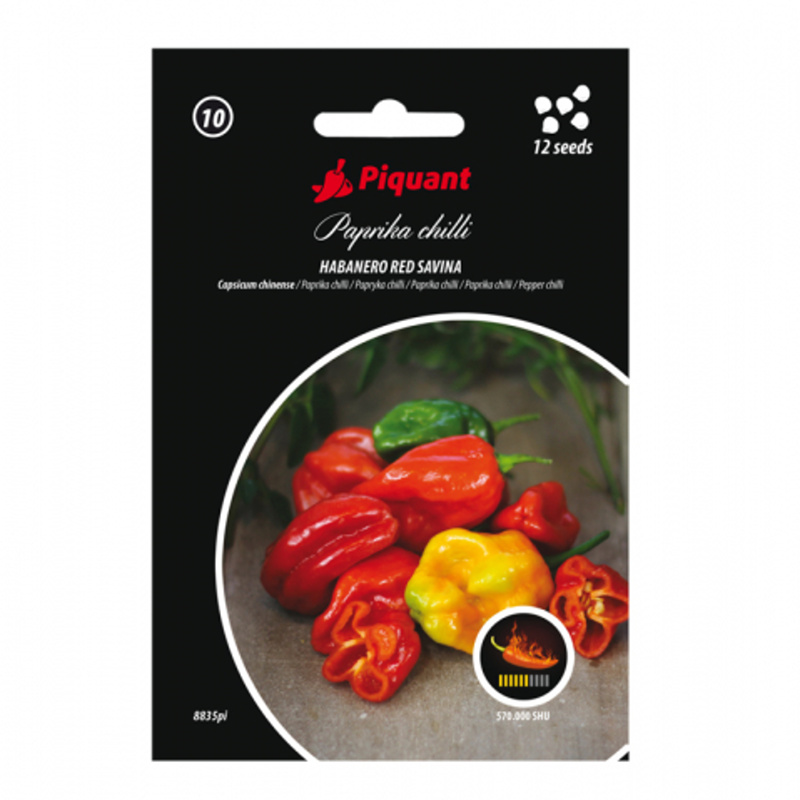 Osivo chilli papriček - Paprika chilli Habanero Red Savina PIQUANT