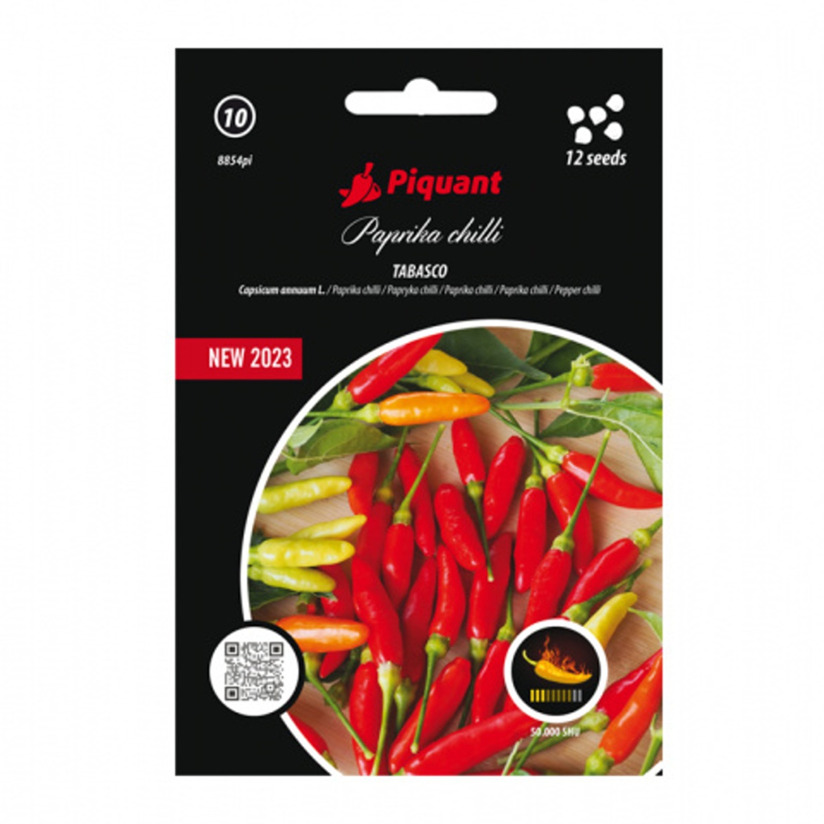 Osivo chilli papriček - Paprika chilli Tabasco PIQUANT