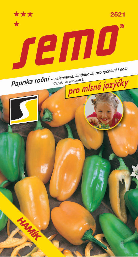 Osivo zeleniny - Paprika Hamík JAZÝČKY
