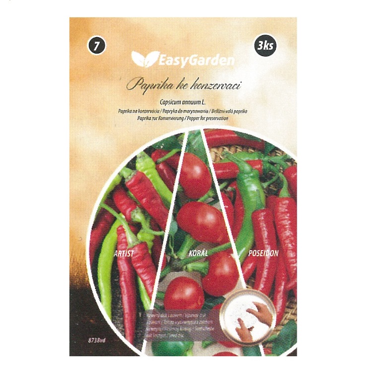 Výsevní pásky - Paprika ke konzervaci výsevní disk