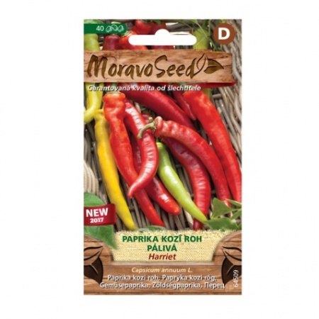 Osivo chilli papriček - Paprika kozí roh  HARRIET pálivá (MS)