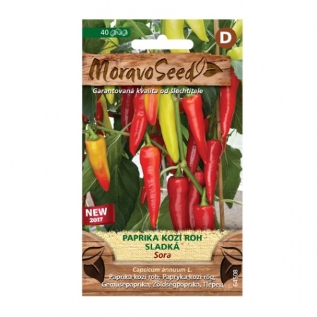 Osivo zeleniny - Paprika kozí roh SORA sladká (MS)