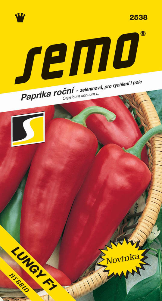 Osivo zeleniny - Paprika Lungy F1 rychlení i pole