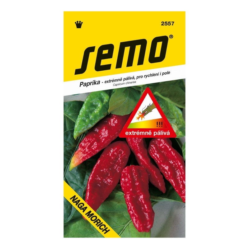 Osivo chilli papriček - Paprika Naga Morich pálivá