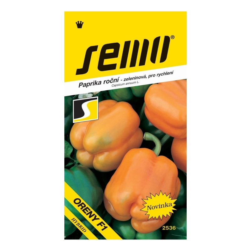 Osivo zeleniny - Paprika Oreny F1 rychlení