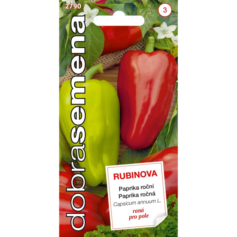 Osivo zeleniny - Paprika RUBINOVA (DS)