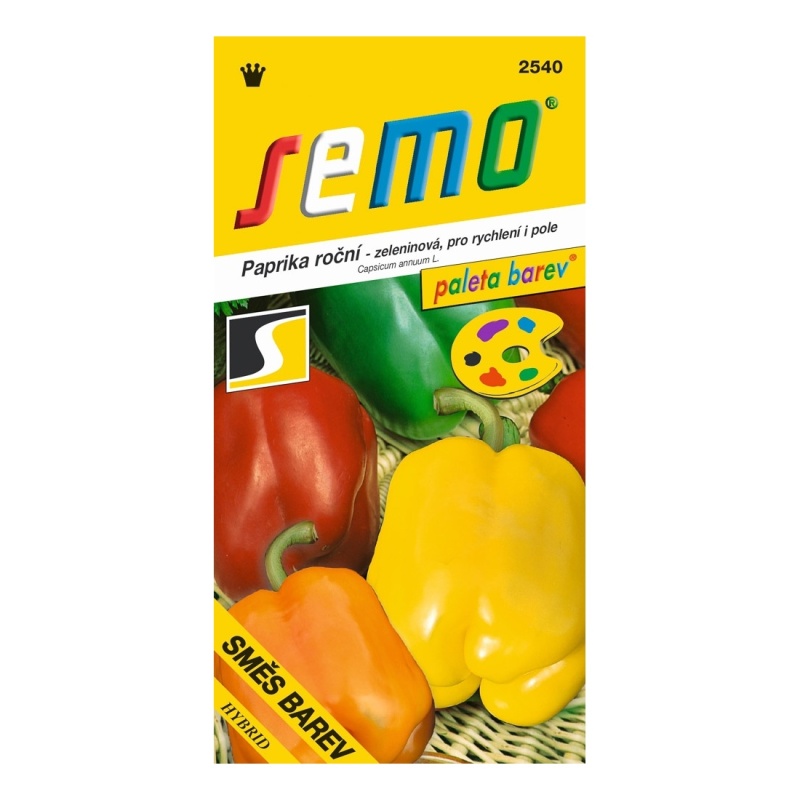 Osivo zeleniny - Paprika směs barev F1 PALETA