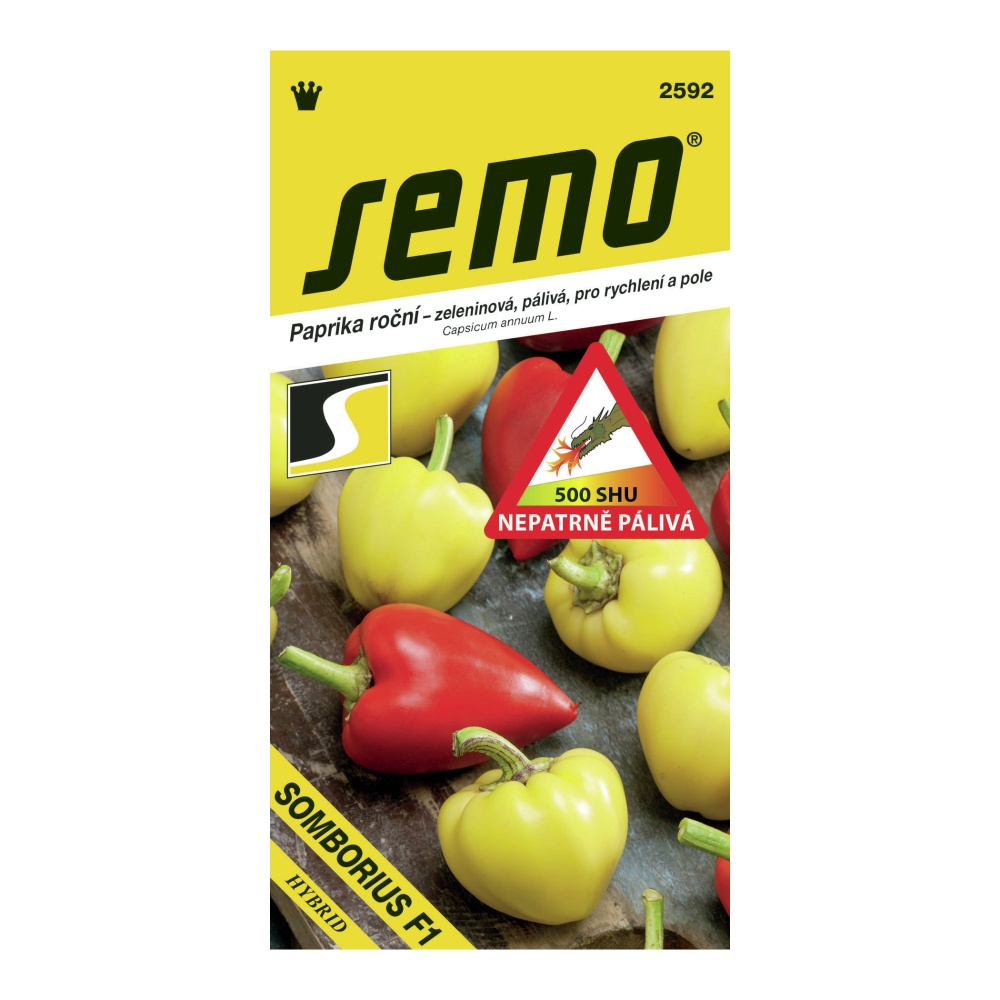 Osivo chilli papriček - Paprika Somborius F1 nepatrně pálivá