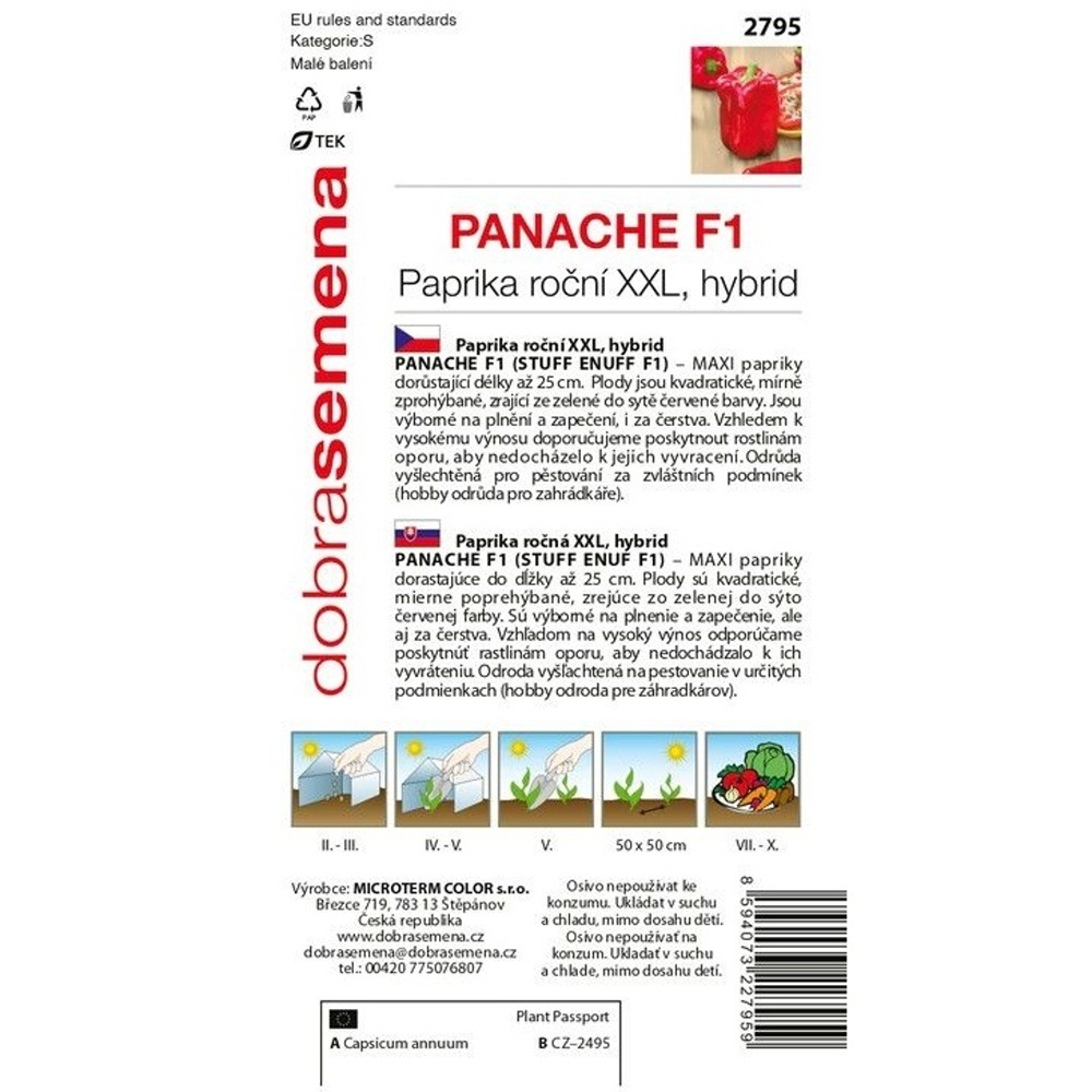 Paprika zeleninová Panache F1 (DS)-0