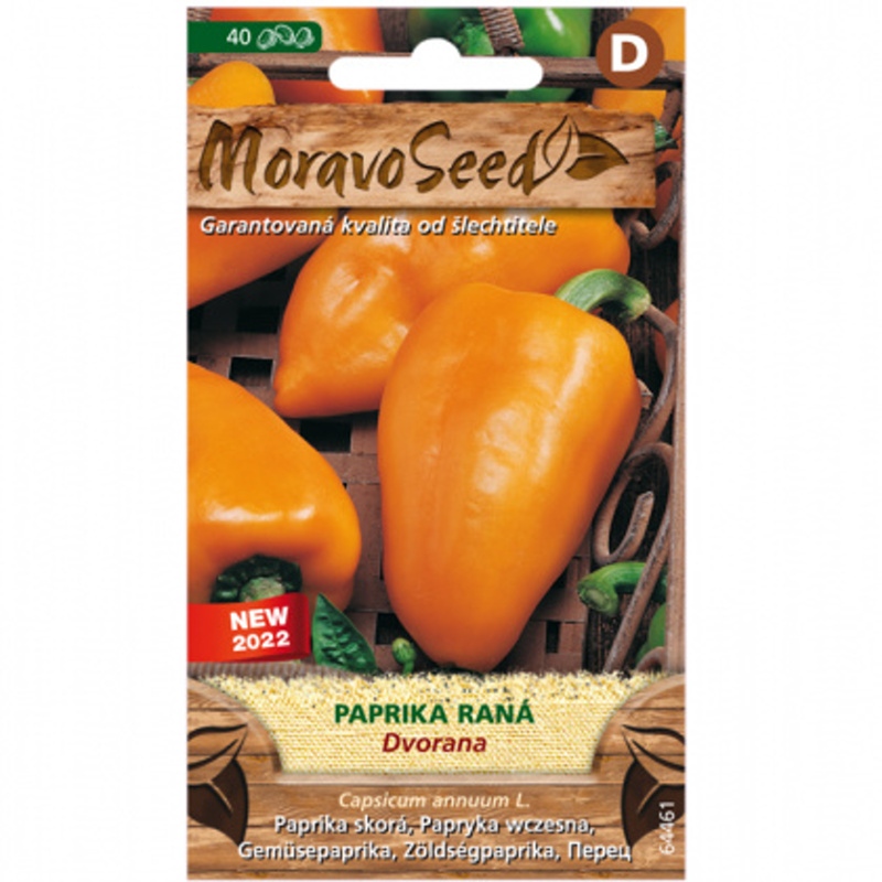 Osivo zeleniny - Paprika zeleninová raná DVORANA (MS)